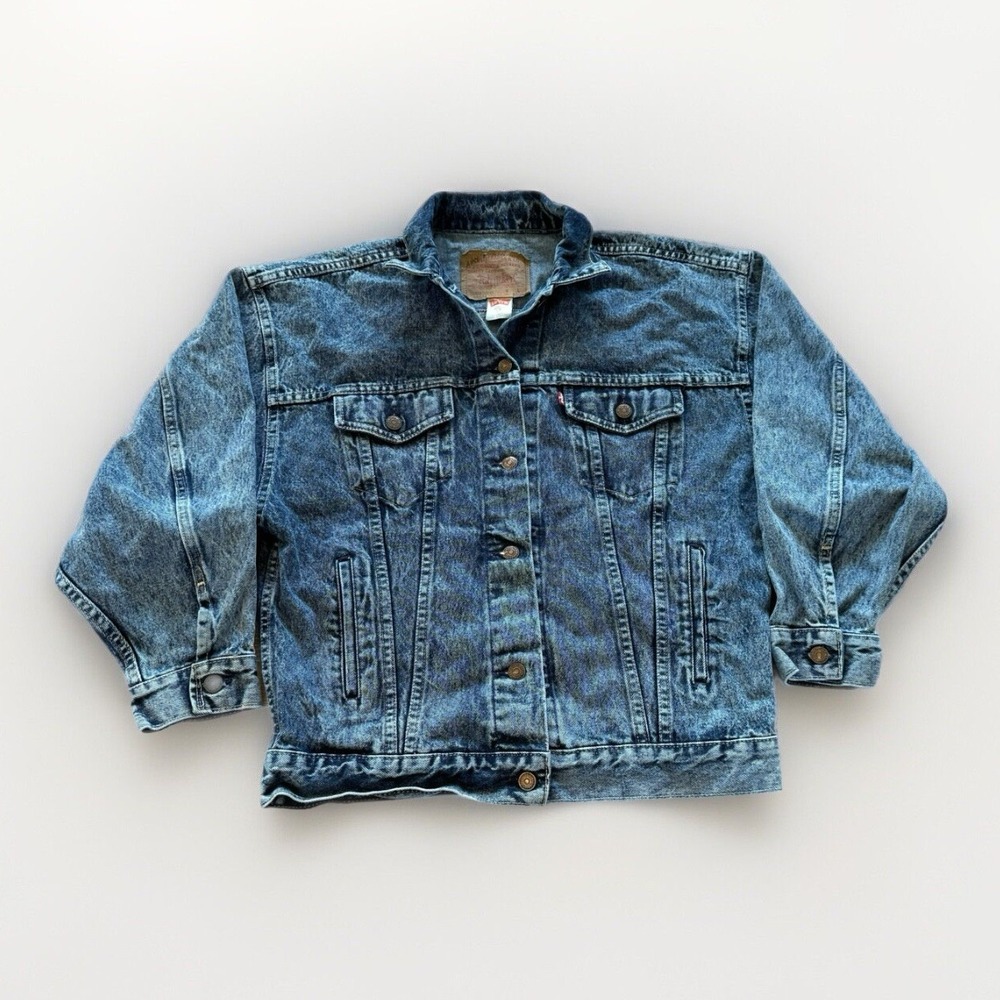 Vintage Levis Jean Jacket‎ Men's M Blue Denim Trucker Type III 80s 90s